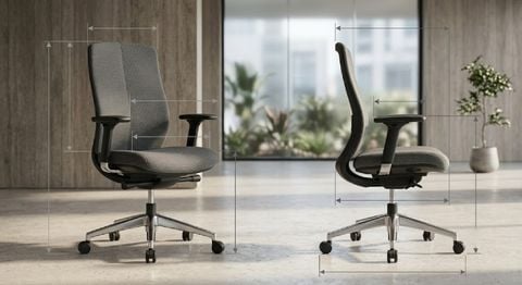 Kích thước ghế phòng họp tiêu chuẩn cho người Việt 2026