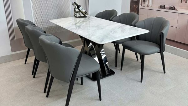 Bàn Ăn Mặt Đá Cao Cấp HAK21