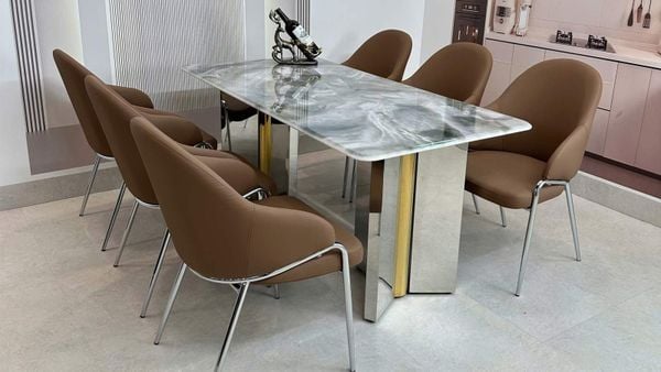 Bàn Ăn Mặt Đá Cao Cấp HAK28