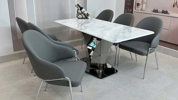 Bàn Ăn Mặt Đá Cao Cấp HAK81