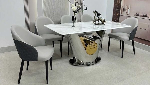 Bàn Ăn Mặt Đá Cao Cấp HAK88