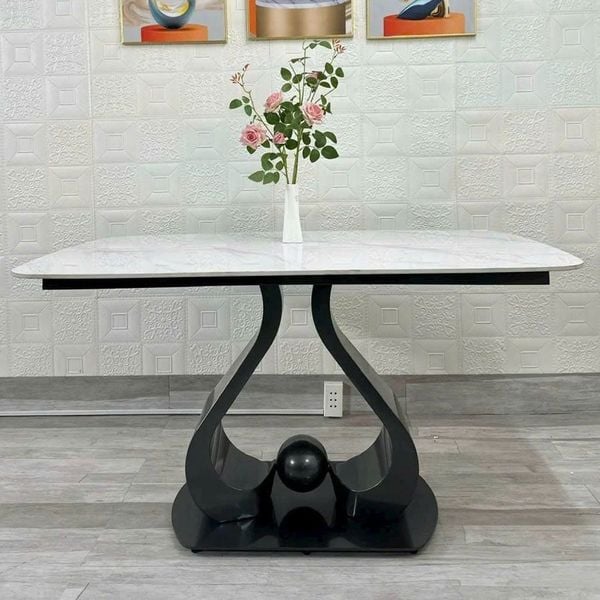 Bộ bàn ăn mặt đá 4 ghế Heart - DPBA26