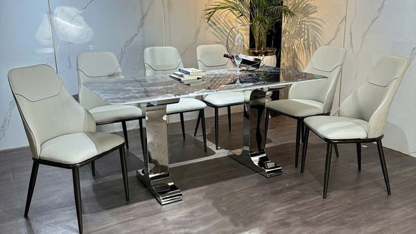 Bàn Ăn Mặt Đá Cao Cấp HAK64