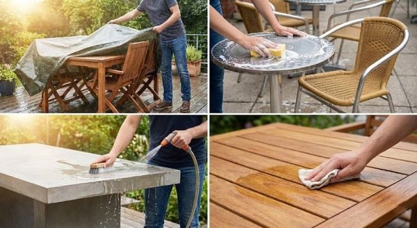 Hướng dẫn bảo quản bàn cafe ngoài trời