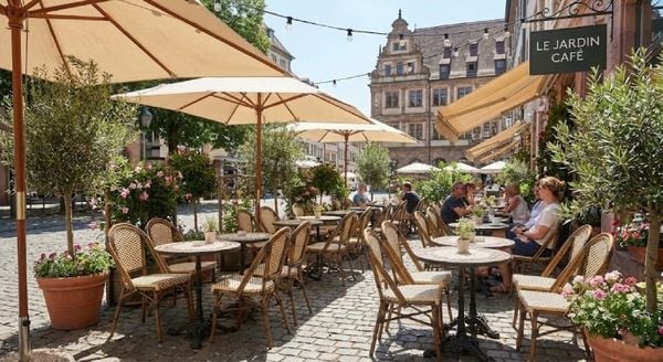 Ưu điểm của bàn ghế cafe ngoài trời