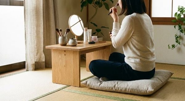 Bàn trang điểm mini ngồi bệt
