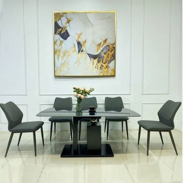 Bộ bàn ăn 6 ghế mặt đá Italic