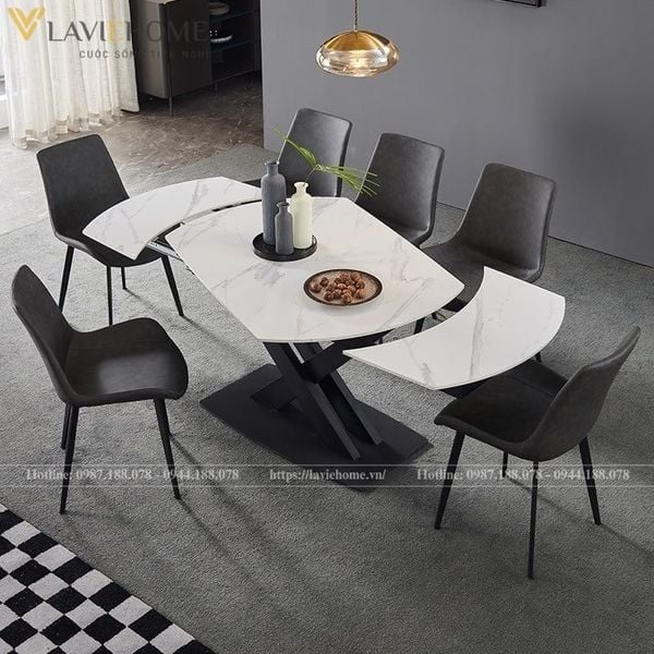 Bộ bàn ghế ăn 6 ghế cao cấp Apolo