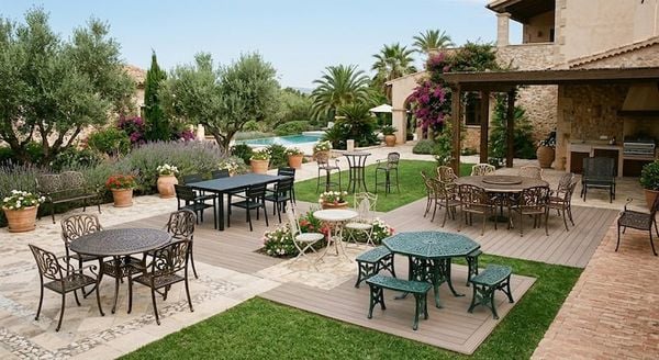 Phân loại các bộ bàn ghế nhôm đúc