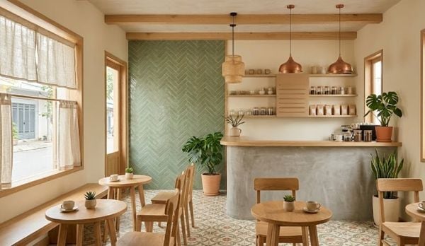 Chọn màu sắc khi decor quán cà phê nhỏ