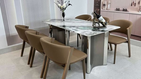 Bàn Ăn Mặt Đá Cao Cấp HAK22