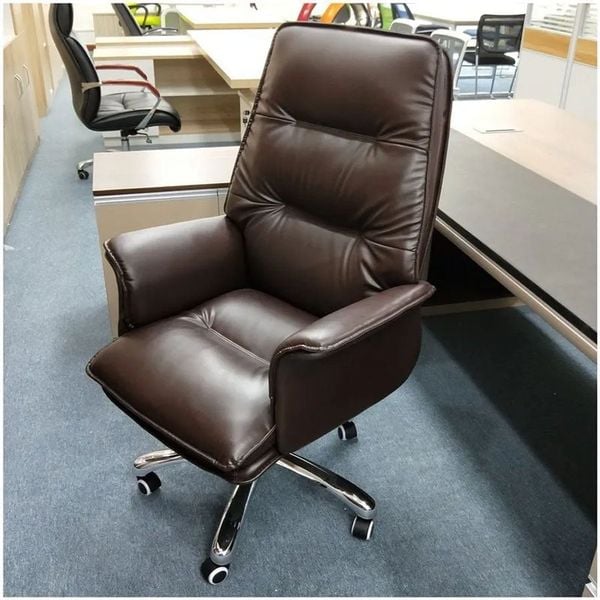 Ghế giám đốc bằng gỗ bọc da