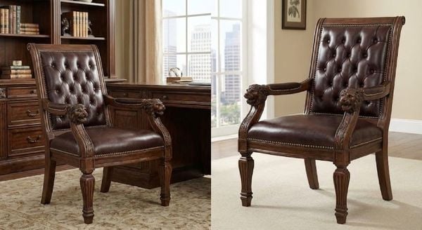 Ghế giám đốc bằng gỗ chân tĩnh