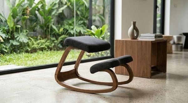 Ghế quỳ công thái học bập bênh gỗ tự nhiên