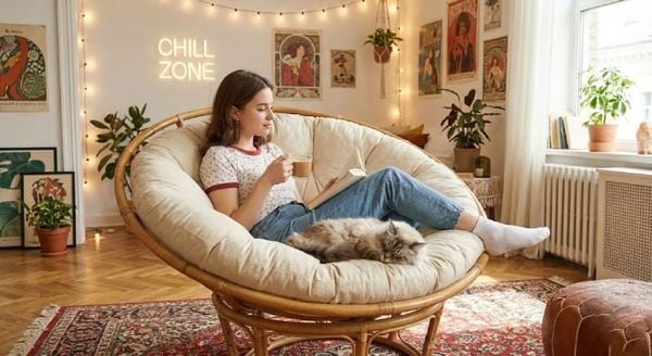 Ghế mây thư giãn