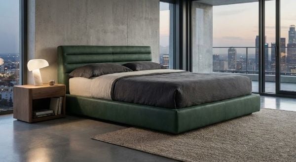 Giường ngủ bọc da là gì