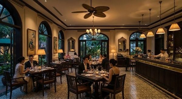 Nội thất nhà hàng cafe Đông Dương