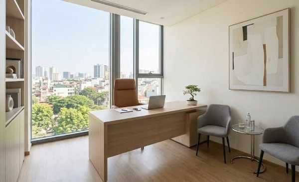 Phòng giám đốc nhỏ đẹp tối giản