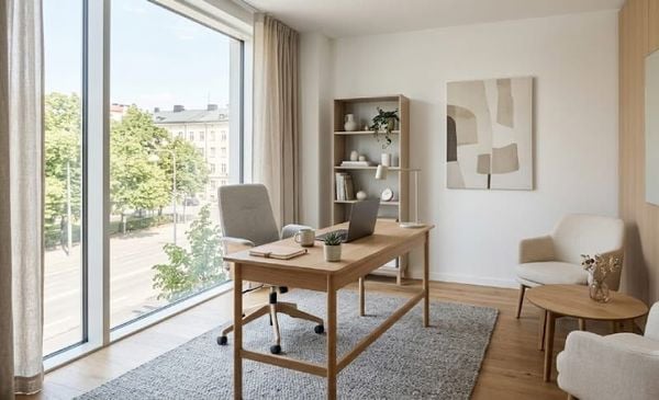 Phòng giám đốc nhỏ đẹp Bắc Âu