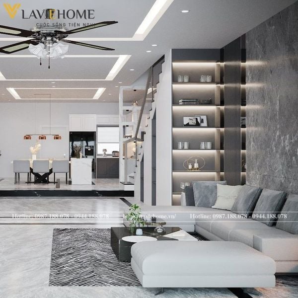 Sofa da hiện đại góc Marci