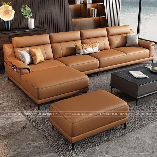 Mẫu sofa da hiện đại Lune