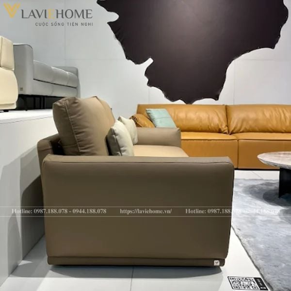 Ghế sofa da hiện đại Denis