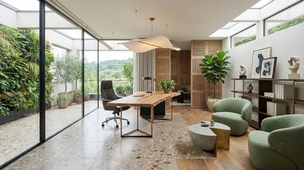 Thiết kế phòng giám đốc 20m2 phong cách không gian mở