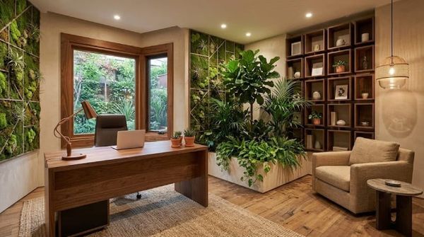 Thiết kế phòng giám đốc 20m2 không gian xanh