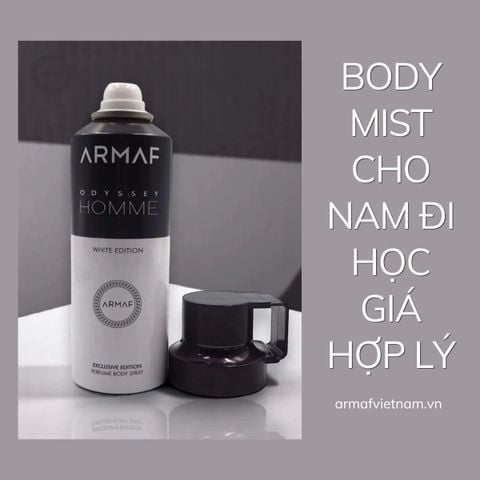 Gợi ý body mist cho nam đi học giá hợp lý, thơm sang bền mùi