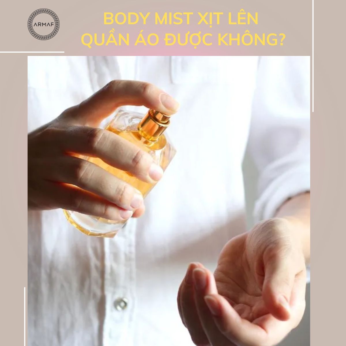 Tìm hiểu body mist xịt lên quần áo được không?