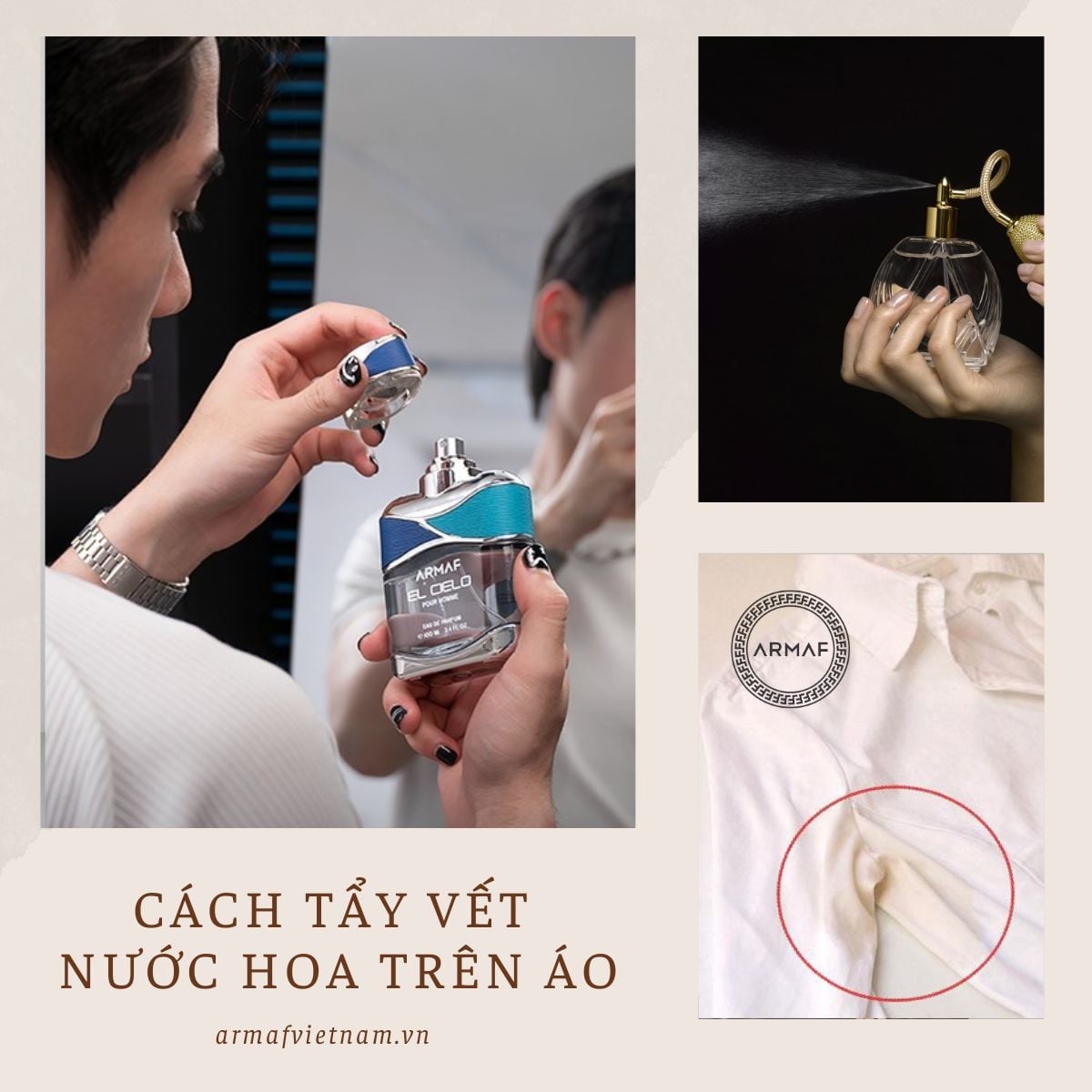 Cách tẩy vết nước hoa trên áo sạch bong, giữ màu cho áo