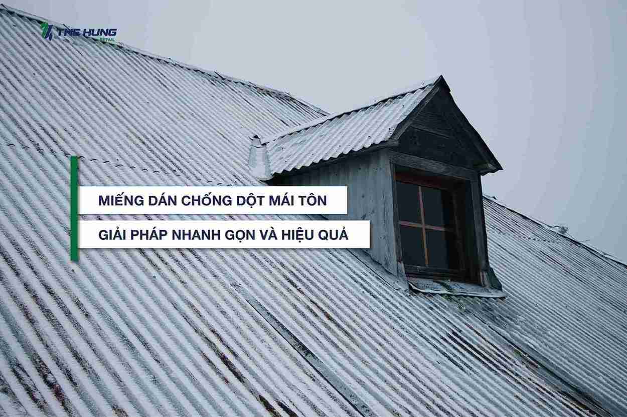 Miếng dán chống dột mái tôn - Giải pháp nhanh gọn và hiệu quả