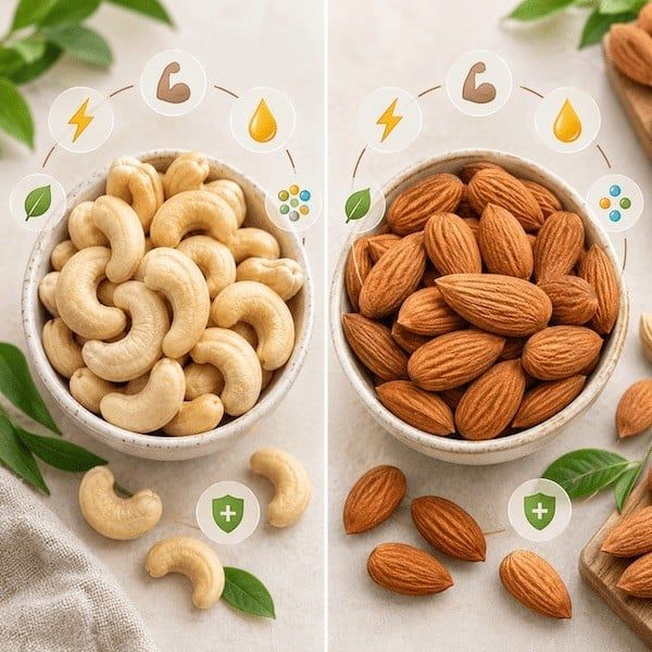 So Sánh Hạt Điều và Hạnh Nhân: Loại Nào Tốt Hơn?