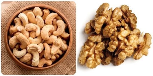 Nên chọn hạt điều hay óc chó?