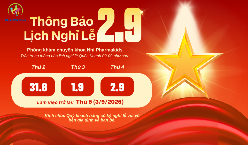 THÔNG BÁO LỊCH NGHỈ LỄ QUỐC KHÁNH 02/9/2026