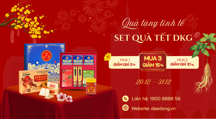 Đón tết khỏe mạnh, trọn vẹn yêu thương cùng hồng sâm Hàn Quốc chính phủ