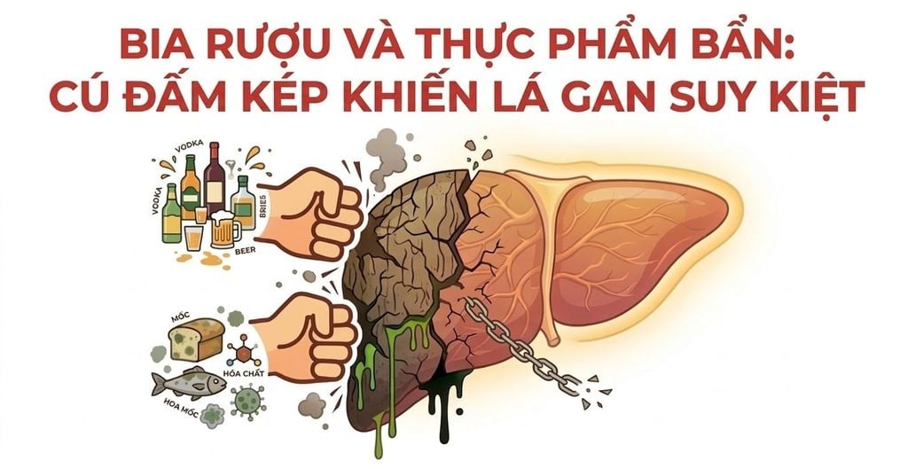 Bia rượu và thực phẩm bẩn: 