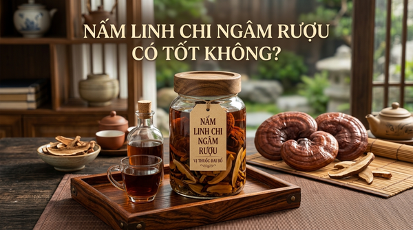 Nấm linh chi ngâm rượu có tốt không? Giải đáp từ chuyên gia