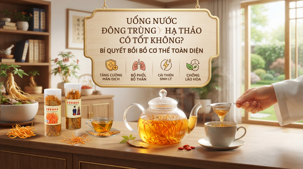 Uống nước đông trùng hạ thảo có tốt không? Bí quyết bồi bổ cơ thể toàn diện