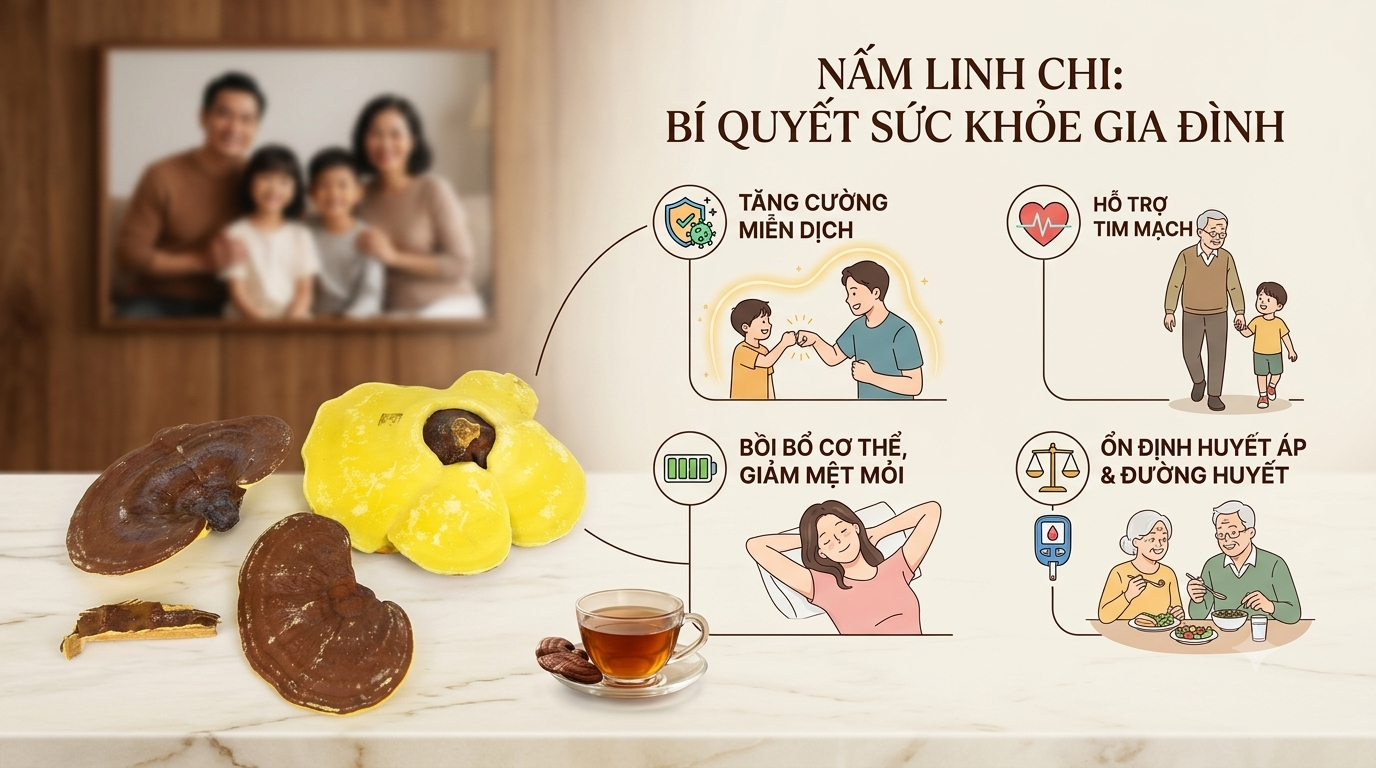 Nấm linh chi có tác dụng gì cho sức khỏe ?