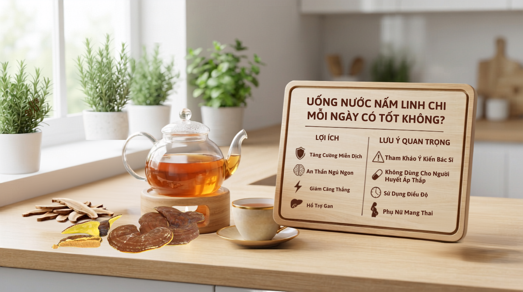 Uống nước nấm linh chi mỗi ngày có tốt không? Lợi ích và lưu ý quan trọng