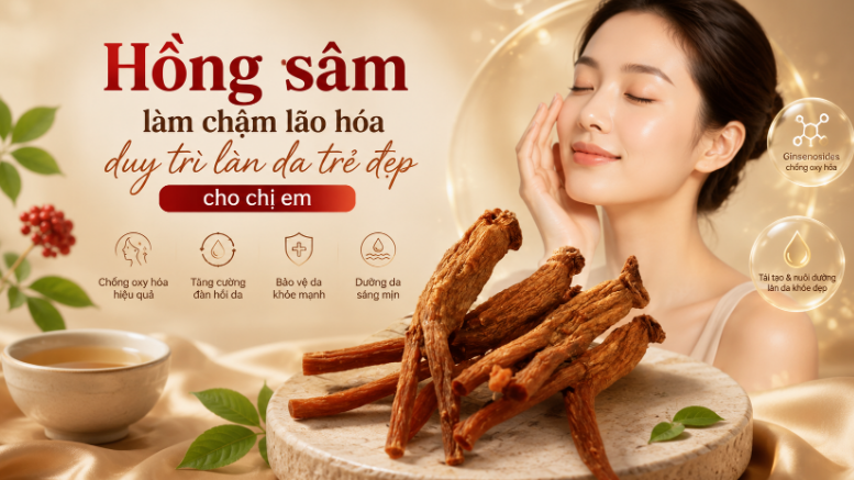 Tác dụng của hồng sâm đối với phụ nữ