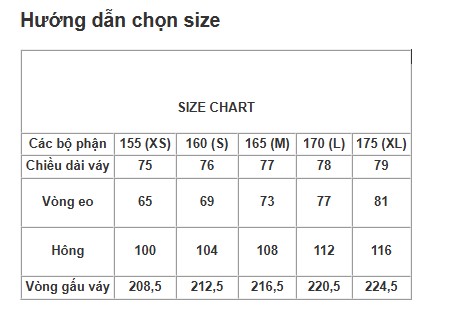 Chân váy lụa dài, cạp đính dây nơ
