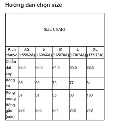Chân váy trắng dài xếp ly, logo in chìm