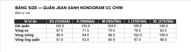 Quần Jean Giấy Xanh Đính Đá Full Logo
