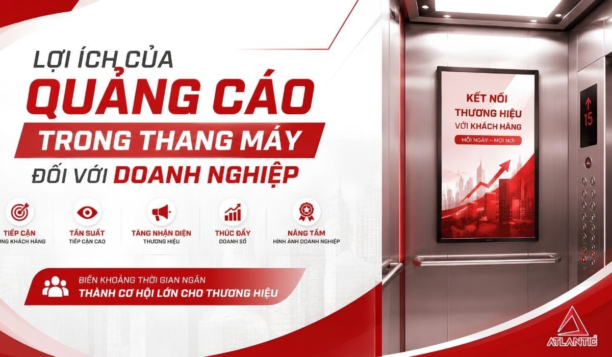LỢI ÍCH CỦA QUẢNG CÁO TRONG THANG MÁY ĐỐI VỚI DOANH NGHIỆP