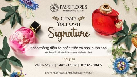 KHẮC GHI DẤU ẤN CÁ NHÂN – ĐÓN ĐẠI TIỆC ƯU ĐÃI CUỐI NĂM CÙNG PASSIFLORES