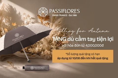 FALLING FOR AUTUMN | SỞ HỮU DÙ CẦM TAY CAO CẤP TRONG BST QUÀ TẶNG MÙA THU TẠI PASSIFLORES