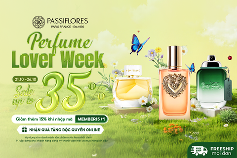 PASSIFLORES | PERFUME LOVER WEEK - TUẦN LỄ DEAL NGẬP TRÀN CHO NGƯỜI YÊU NƯỚC HOA