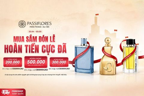 MUA SẮM THẢ GA - HOÀN TIỀN CỰC ĐÃ CÙNG PASSIFLORES TRONG THÁNG 4